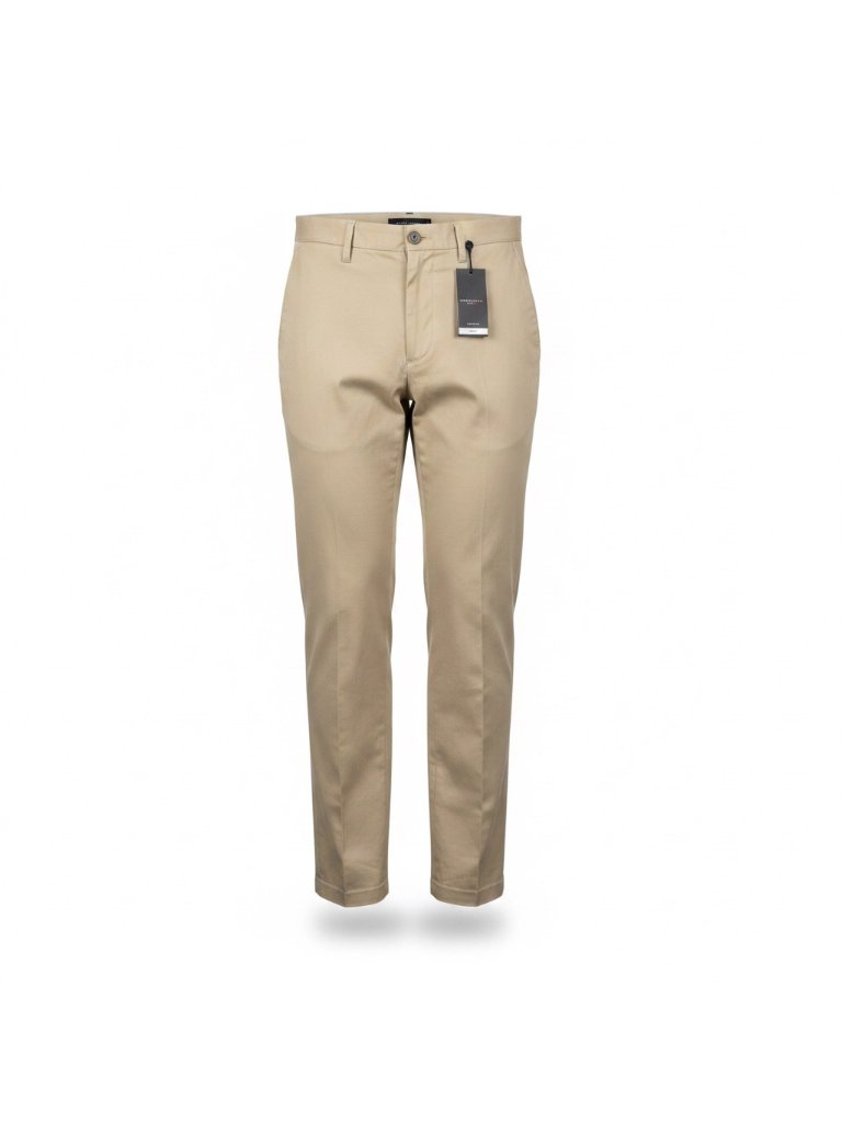 Tommy Hilfiger Mens Beige Cotton Straight Fit Chino Pants Smart Casual Size 30/3